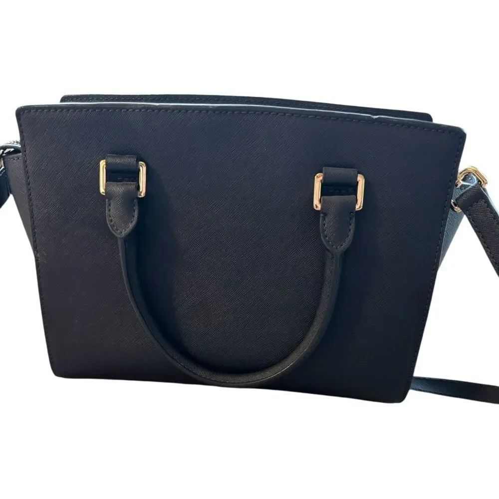 MICHAEL Michael Kors Selma Medium Satchel, featured in navy